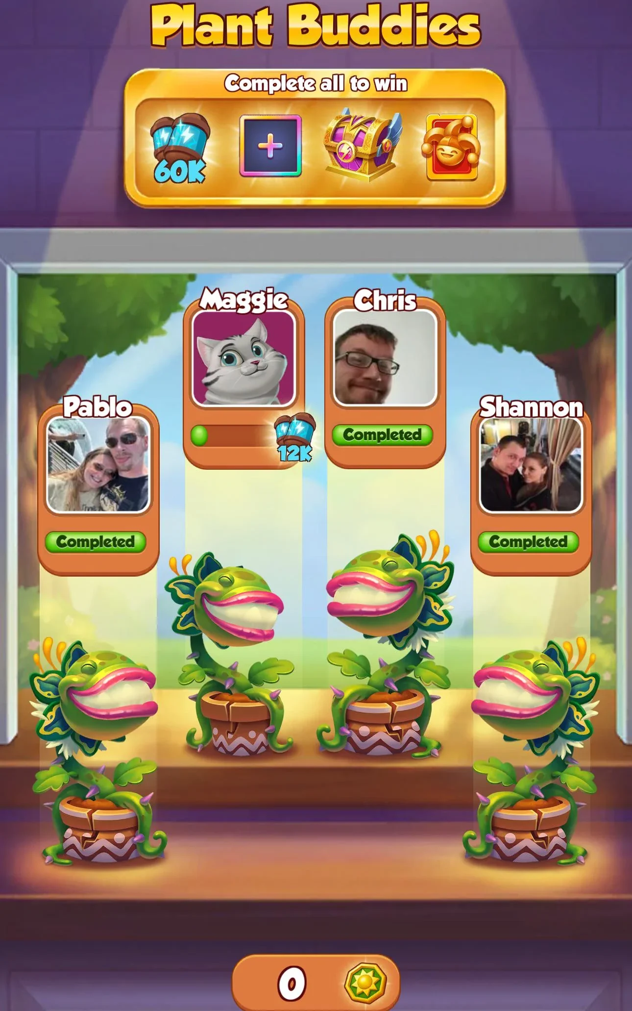 Plant Buddies in Coin Master edited